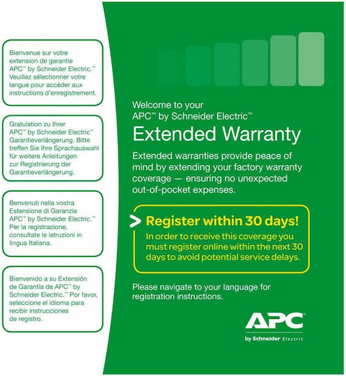 Garanție Extinsă Apc 1 An Produs Nou Valabil SMC1000I-2U SMT750I 750RMI2U 1000I SM
