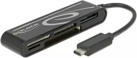 DeLock Card Reader USB 3.1 Type-C για SD/MemoryStick