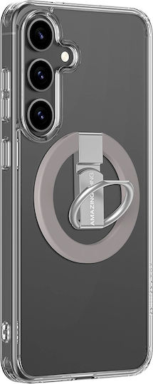 Amazingthing Minimal Mag Case Magnetic Ring Magnetic Ring Samsung Galaxy S25+ Transparent