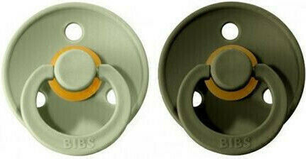 Bibs Colour Pacifiers Rubber Sage / Hunter Green for 6-18 Months 2 Pieces