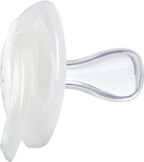 Tommee Tippee Ορθοδοντικές Πιπίλες Σιλικόνης Αστέρι-Ηλιος Πράσινο Νυκτός για 0-6 μηνών 2τμχ