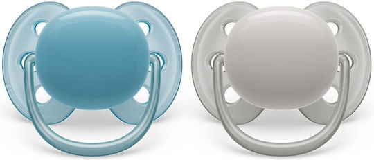 Philips Ultra Soft Pacifiers Silicone Blue-Grey for 6-18 months 2pcs