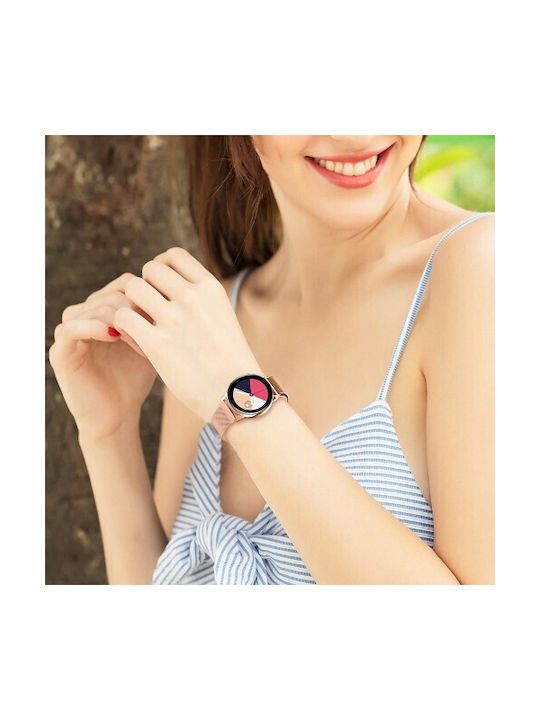 Λουράκι Ανοξείδωτο Ατσάλι Ροζ Χρυσό (Samsung Galaxy Watch Active)