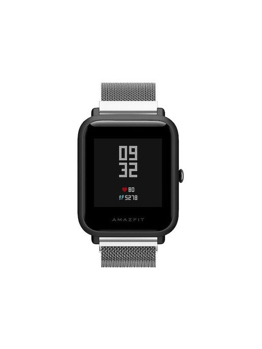 Milanese Loop Λουράκι Μεταλλικό Ασημί (Amazfit Bip)