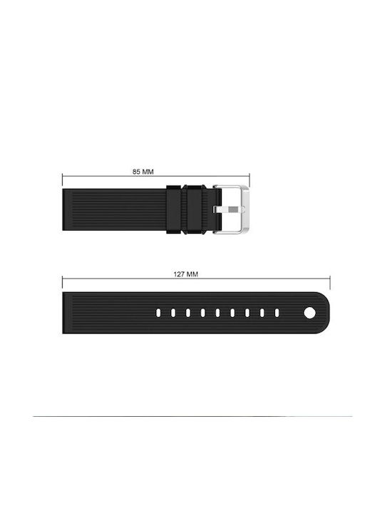 Texture Armband Silikon Schwarz (Amazfit Bip)