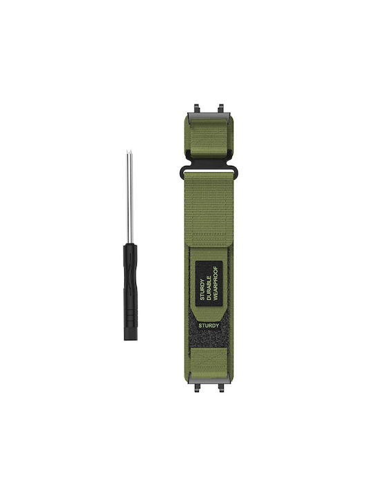 Magic Nylon Velcro Strap Green (Amazfit T-Rex 3)