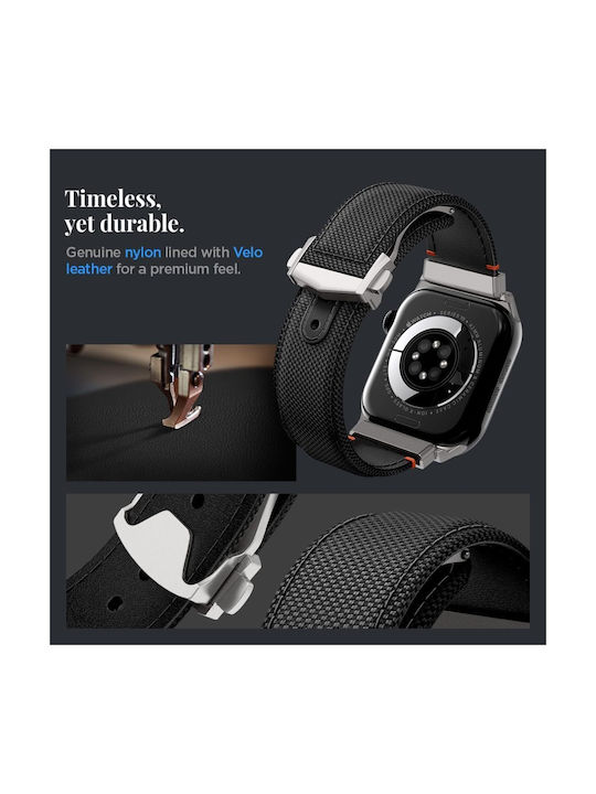 Spigen Classic Fit Strap Λουράκι Υφασμάτινο Μαύρο (Apple Watch 49mm, 46mm, 45mm, 44mm - Spigen)