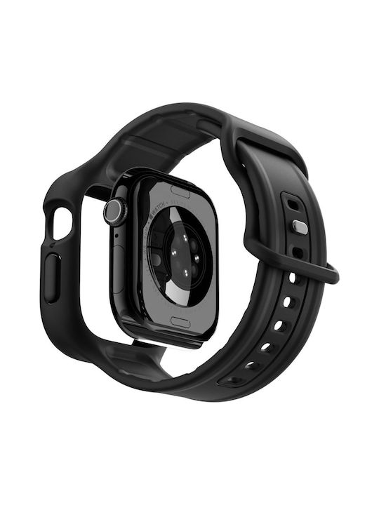 Spigen Vault Pro Θήκη Σιλικόνης σε Μαύρο χρώμα για Apple Watch 46mm Spigen Vault Pro Θήκη Σιλικόνης σε Μαύρο χρώμα για Apple Watch 46mm