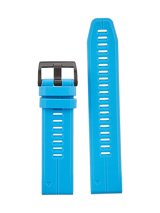Garmin Strap Silicone Cyan Blue (Fenix 5 / 5 Plus / 6 / 6 Pro / 7 / 7 Pro / 8 (47mm))