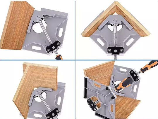 Right Angle Woodworker Clamp 90° Metal Handle – Assembly Base Wood & Metal