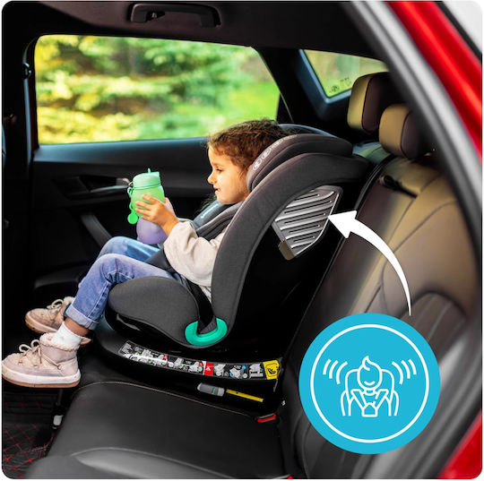 Kidnort Radjur Καθισματάκι Αυτοκινήτου i-Size με Isofix Μαύρο