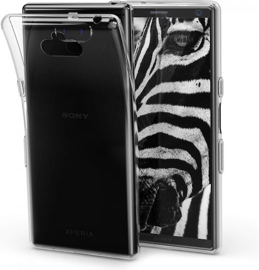 KWmobile Umschlag Rückseite Silikon Transparent (Xperia 10)