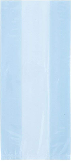 Cellophane Baby Cyan Party Plastic Bag for Gift Blue 30pcs