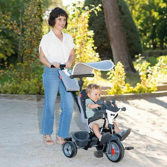 Smoby Baby Driver Μετατρεπόμενο με Χειρολαβή Γονέα 3 σε 1 για 10 Μηνών Γκρι