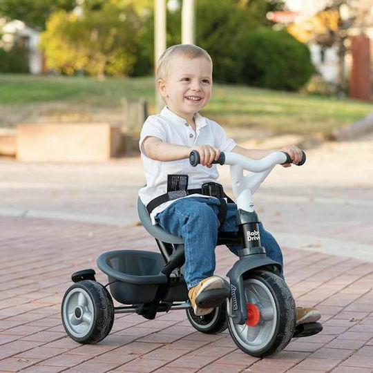 Smoby Baby Driver Μετατρεπόμενο με Χειρολαβή Γονέα 3 σε 1 για 10 Μηνών Γκρι