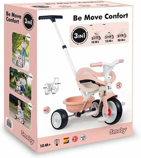 Smoby Be Move Confort Wandelbar mit Elterngriff 3-in-1 für 10 Monate Beige