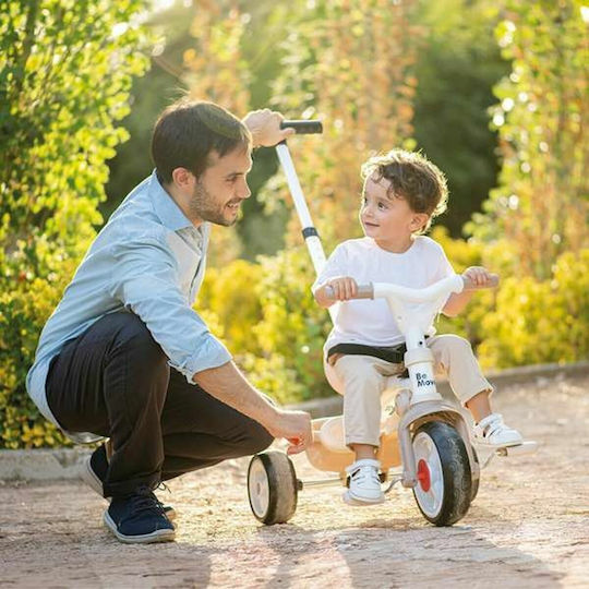 Smoby Be Move Comfort Превозно Средство с Ръкохватка за Родител 3 в 1 за 10 Месеца Бежово