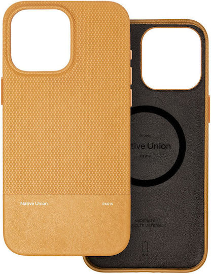 Native Union (re)classic Back Cover Πλαστικό / Δερμάτινο 1.8mm Καφέ (iPhone 16 Pro Max)