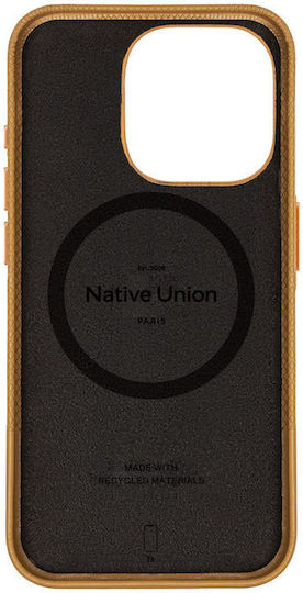 Native Union (re)classic Back Cover Leather 1.8mm Beige (iPhone 16 Pro)