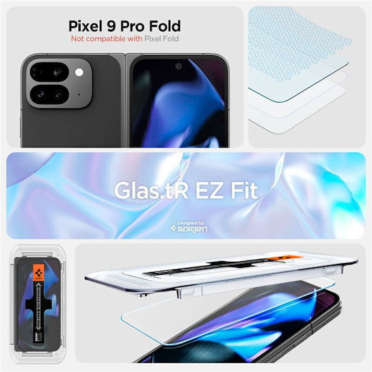 Spigen tR EZ Fit Tempered Glass 2τμχ (Google Pixel 9 Pro Fold)