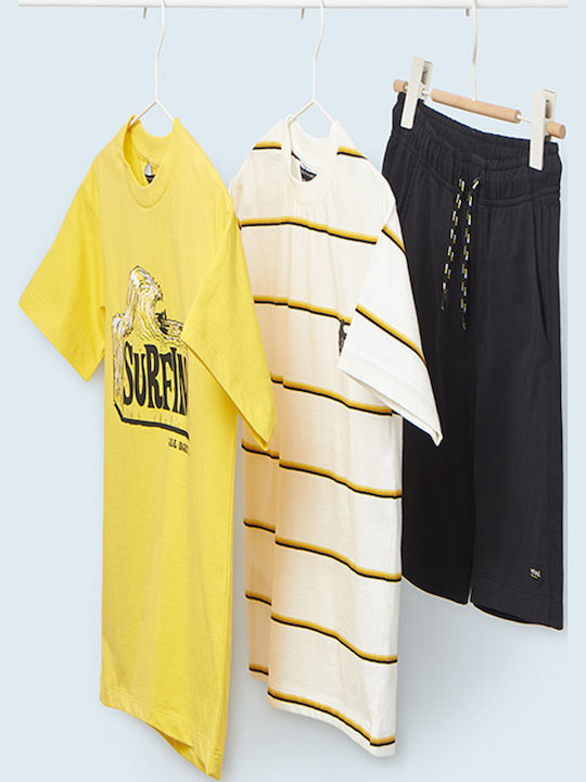 Kids' Set with Shorts Summer 3pcs Yellow