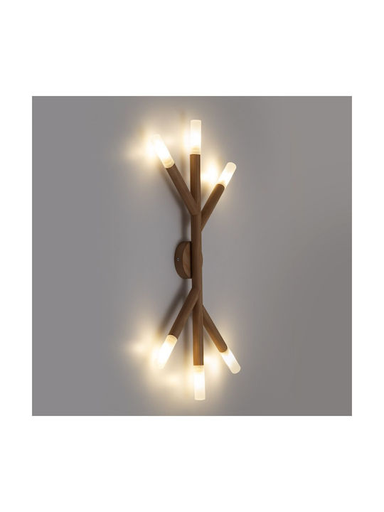 TK Lighting Πλαφονιέρα Οροφής 66εκ. Καφέ με Ντουί G9