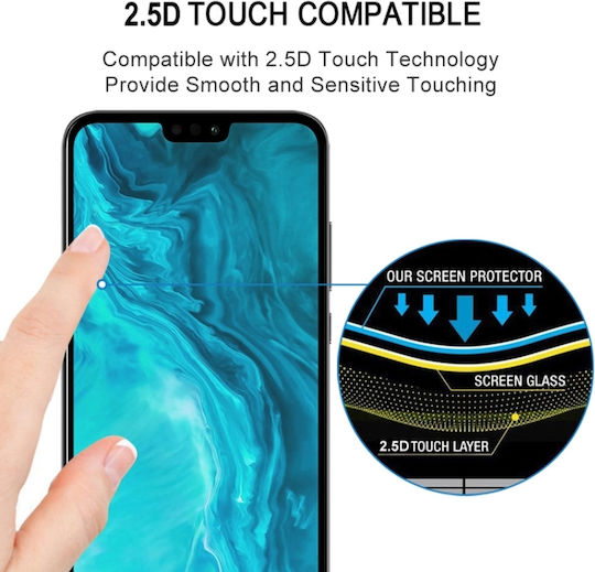Full Glue Full Face Tempered Glass Μαύρο (Honor 9X Lite)