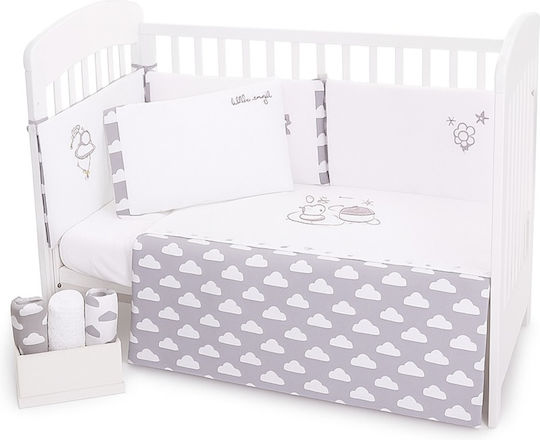 Manechin pentru pătuț 5buc 60x120cm Kikka Boo Little Angel Clouds 41101060042