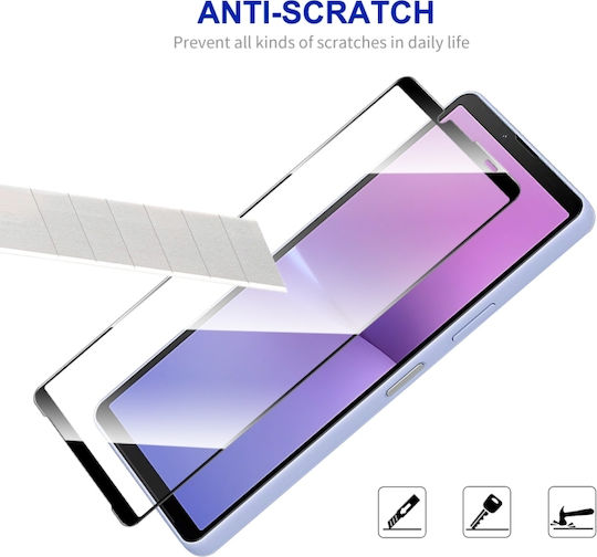 Full Glue Full Face Tempered Glass Μαύρο (Xperia 10 V)