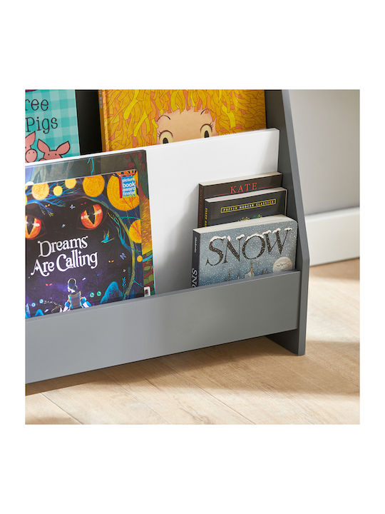 Bücherregal Boden Gray 80x88x30cm