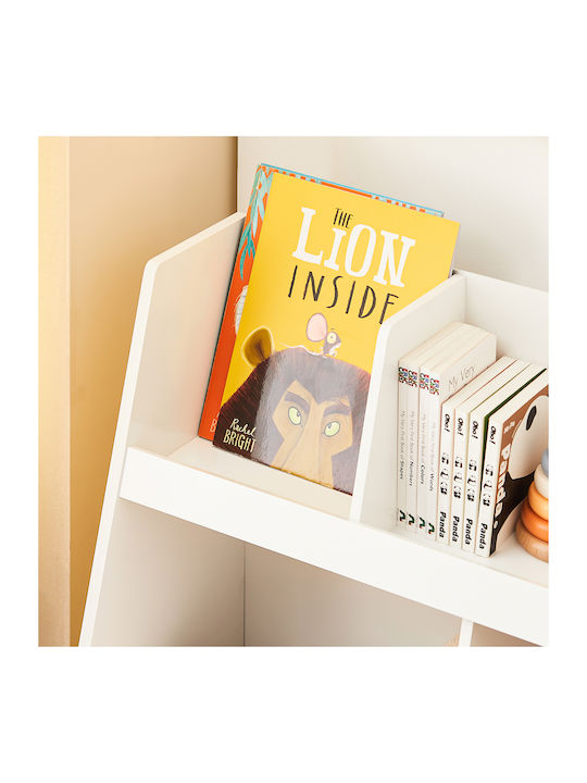 Bücherregal Boden Weiß 86x77x36cm