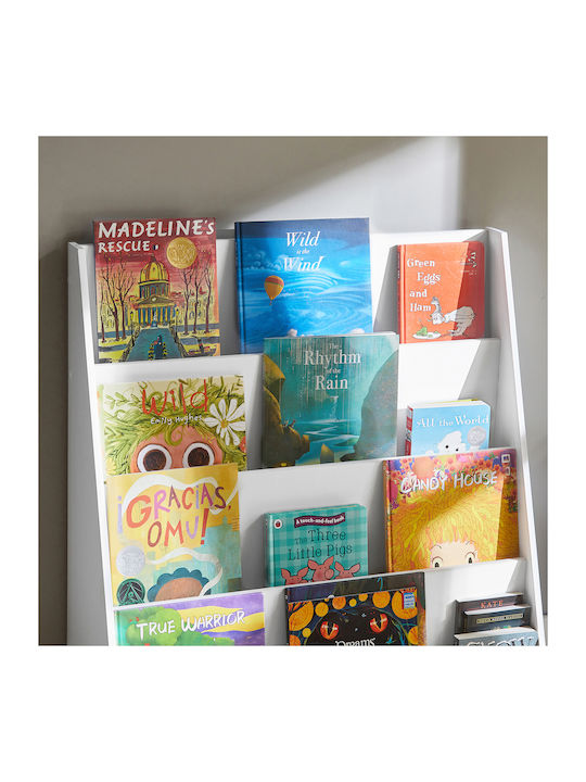 Bücherregal Boden Weiß 80x88x30cm