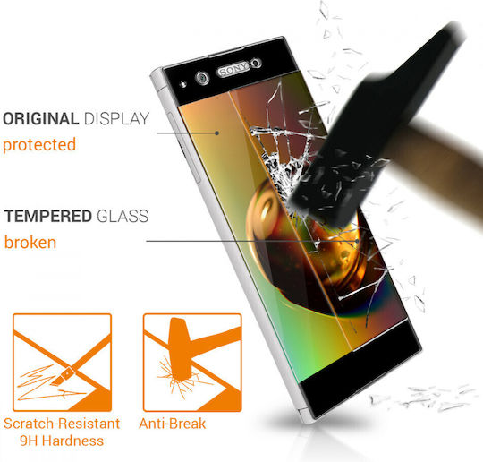 KWmobile Tempered Glass Μαύρο (Xperia XA1 Ultra)
