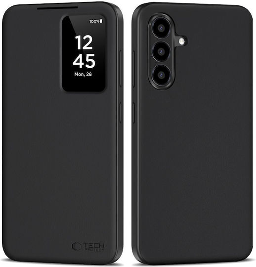 Tech-Protect Matte Brieftasche Synthetisches Leder / Silikon Schwarz (Galaxy S25 Ultra,Samsung S25 Ultra)