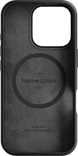 Native Union Back Cover Δερμάτινο Μαύρο (iPhone 16 Pro Max)