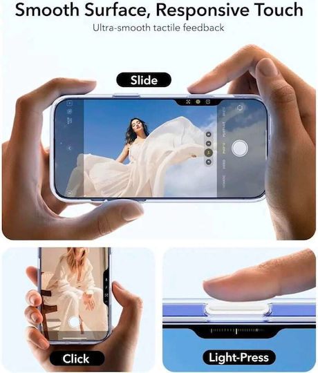 ESR Classic Hybrid Umschlag Rückseite Metallisch Transparent (iPhone 16)