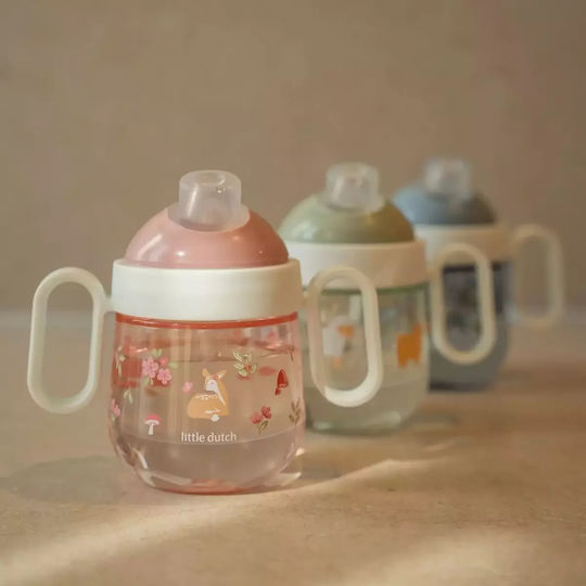 Little Dutch Παιδικό Ποτηράκι Mio Fairy Garden από Πλαστικό Ροζ 200ml