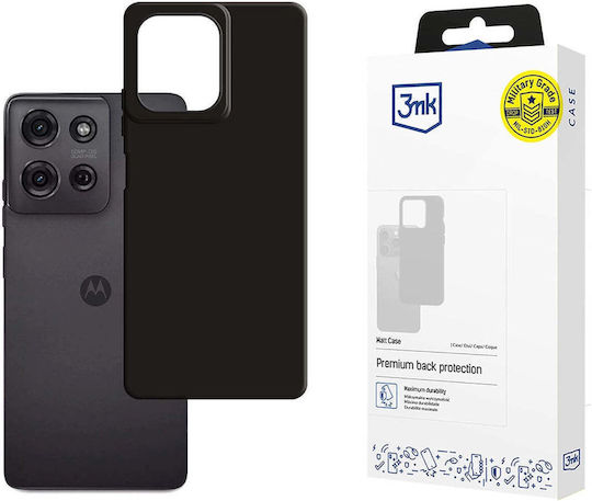 3MK Matt Задна корица Силикон Черен (Motorola Moto G75 - 3mk)