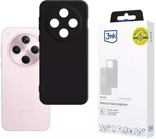 3MK Matt Back Cover Silicon Negru (Honor X8)