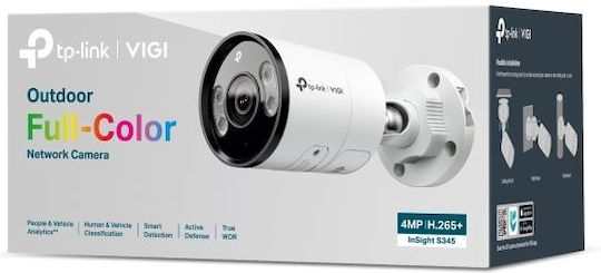 TP-LINK InSight S345 v1 IP Cameră de Supraveghere Full HD+ 4MP Rezistentă la apă cu Comunicare Bidirecțională și Lentilă 2.8mm