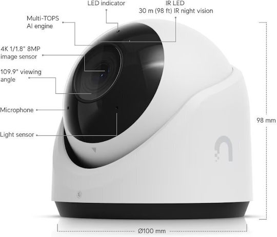 Ubiquiti G6 IP Surveillance Camera 4K Waterproof with Microphone