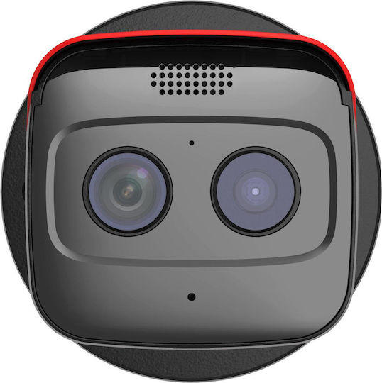 Dahua HY-FT431LFP-TD1F4 IP Термална Двойна Камера За Наблюдение Full HD+ 4MP Водоустойчива С Двупосочна Комуникация Червена