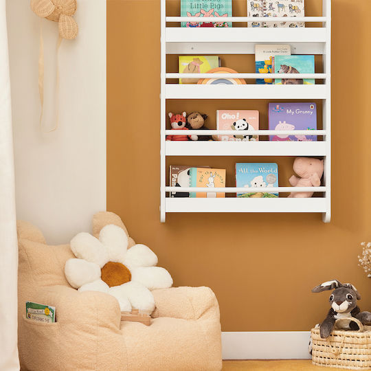 Bücherregal Boden Weiß 60x80cm