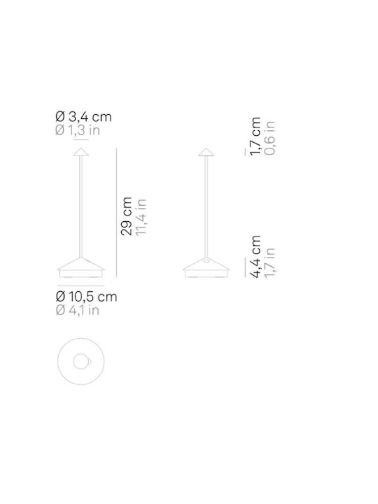 Zafferano Outdoor Floor Lamp LED Outdoor 2.2W IP54 White