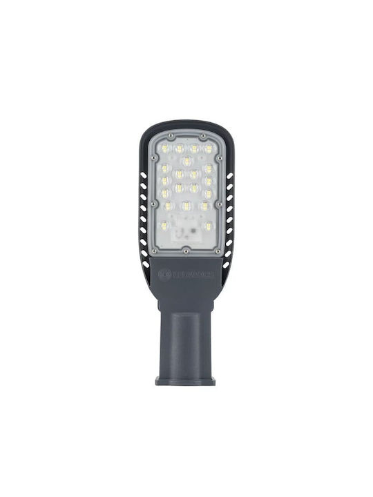 Ledvance Eco Class Außenstehlampe LED Straße 45W mit Kaltweißem Licht IP66 Graue