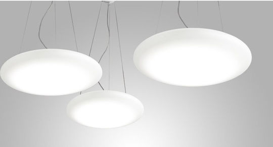 Zafferano Κρεμαστό Φωτιστικό Λευκό LED 45x45εκ.