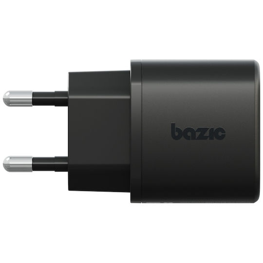 Bazic Charger GaN with USB-A Port and USB-C Port and Cable USB-C - USB-C 35W Power Delivery / Quick Charge 3.0 Blacks (Goport Velox Kit)