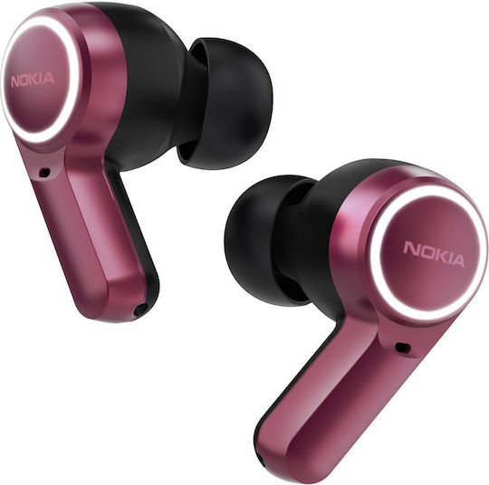 Nokia Clarity Earbuds 2+ Bluetooth Handsfree Ακουστικά με Αντοχή στον Ιδρώτα και Θήκη Φόρτισης Ροζ