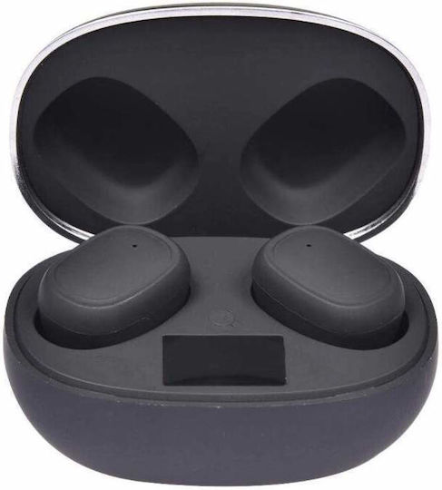 In-ear Bluetooth Handsfree Ακουστικά με Θήκη Φόρτισης Μαύρα