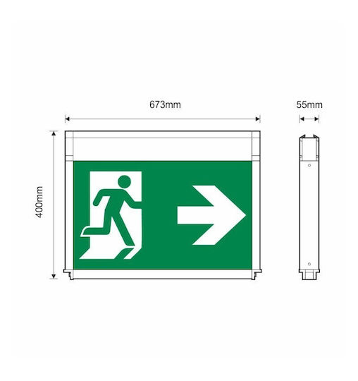 Olympia Electronics LED Sign Light with Battery Powered LLB-64/CBS 1pcs